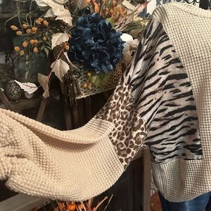 And the way animal print top